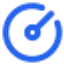 A favicon of Bluesky Meter