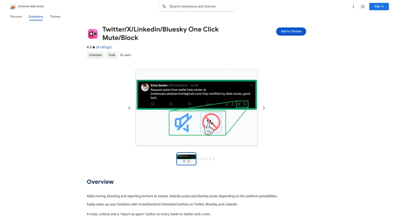 One Click Block