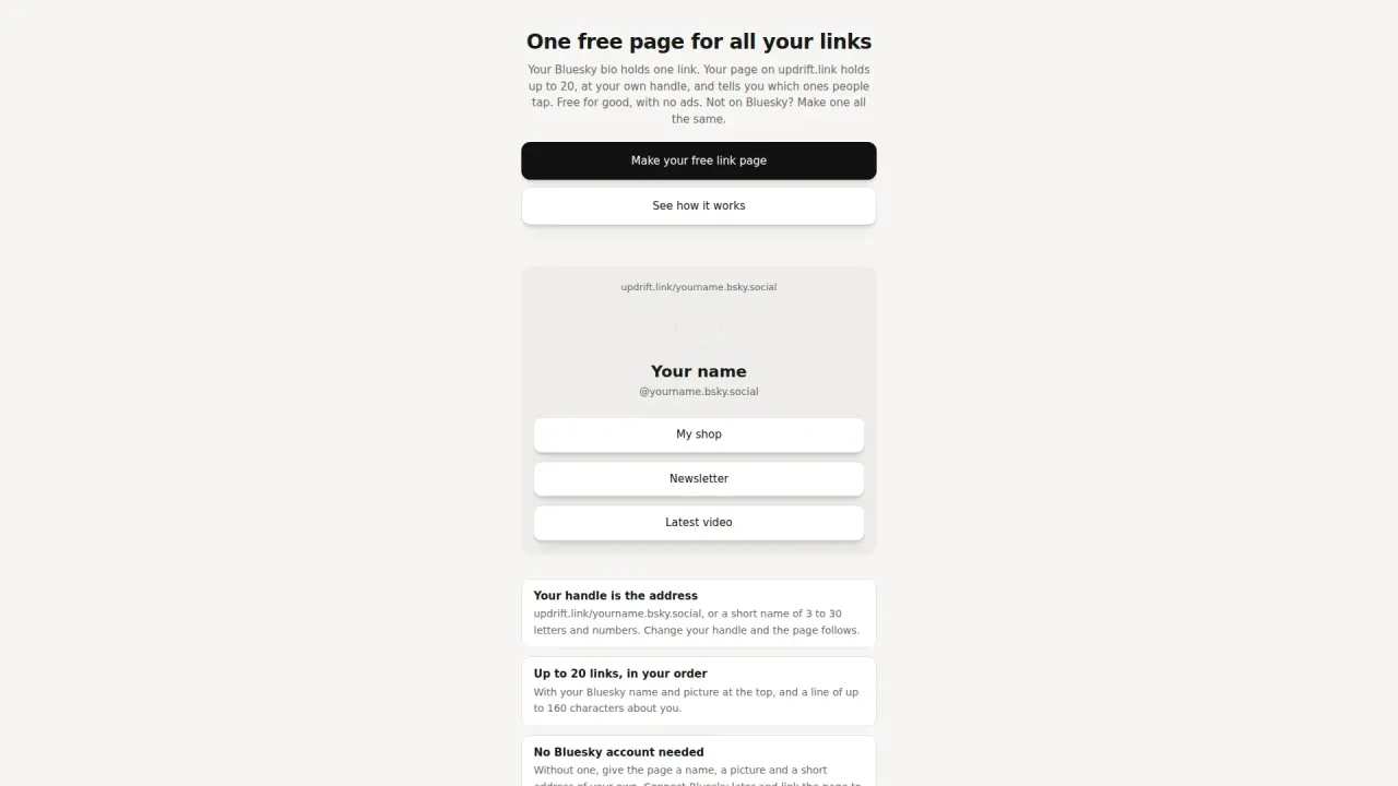updrift.link